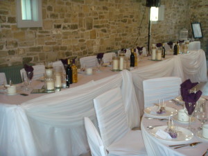 ruthven park wedding head table