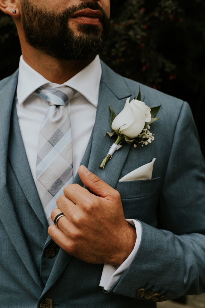 Ancaster Mill Wedding Boutonniere 